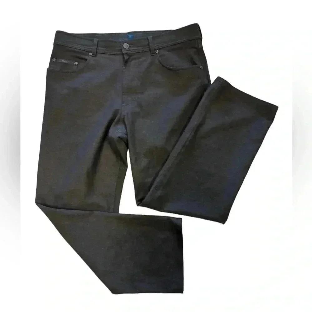 Brax Dark Grey Straight Leg Trouser Pants Size 34